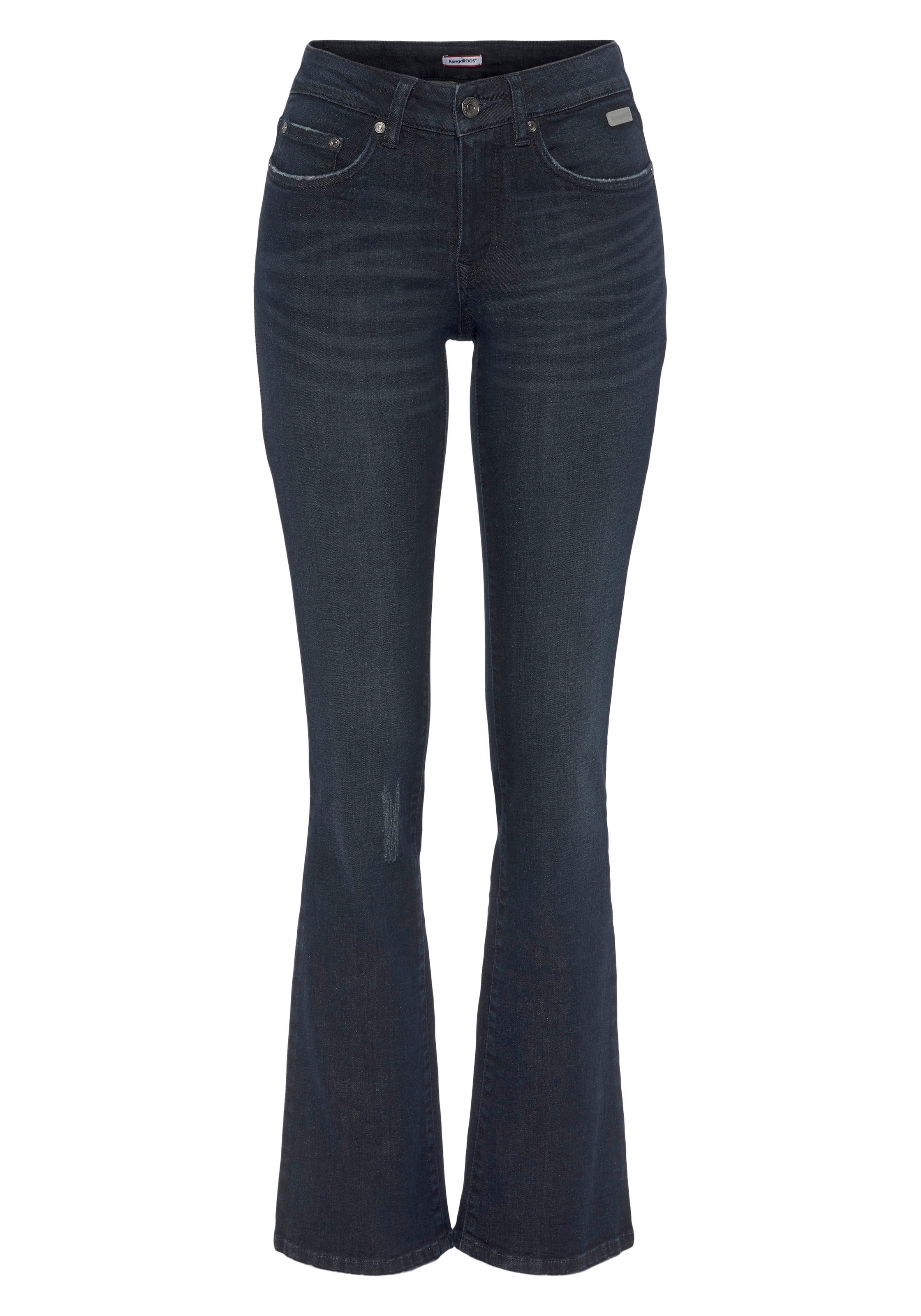 KangaROOS Flared Jeans in Blau: Vorderseite