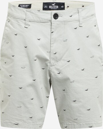 Regular Pantalon chino HOLLISTER en gris : devant