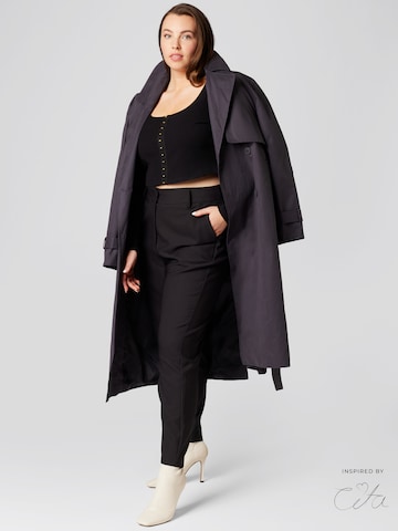 Guido Maria Kretschmer Curvy Shirt 'Leah' inspired by Cita in Schwarz