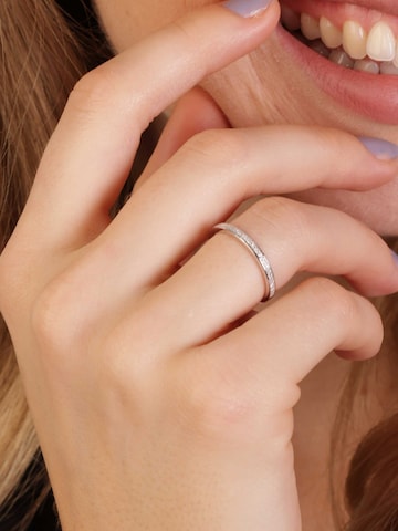 Lucardi Ring in Zilver: voorkant