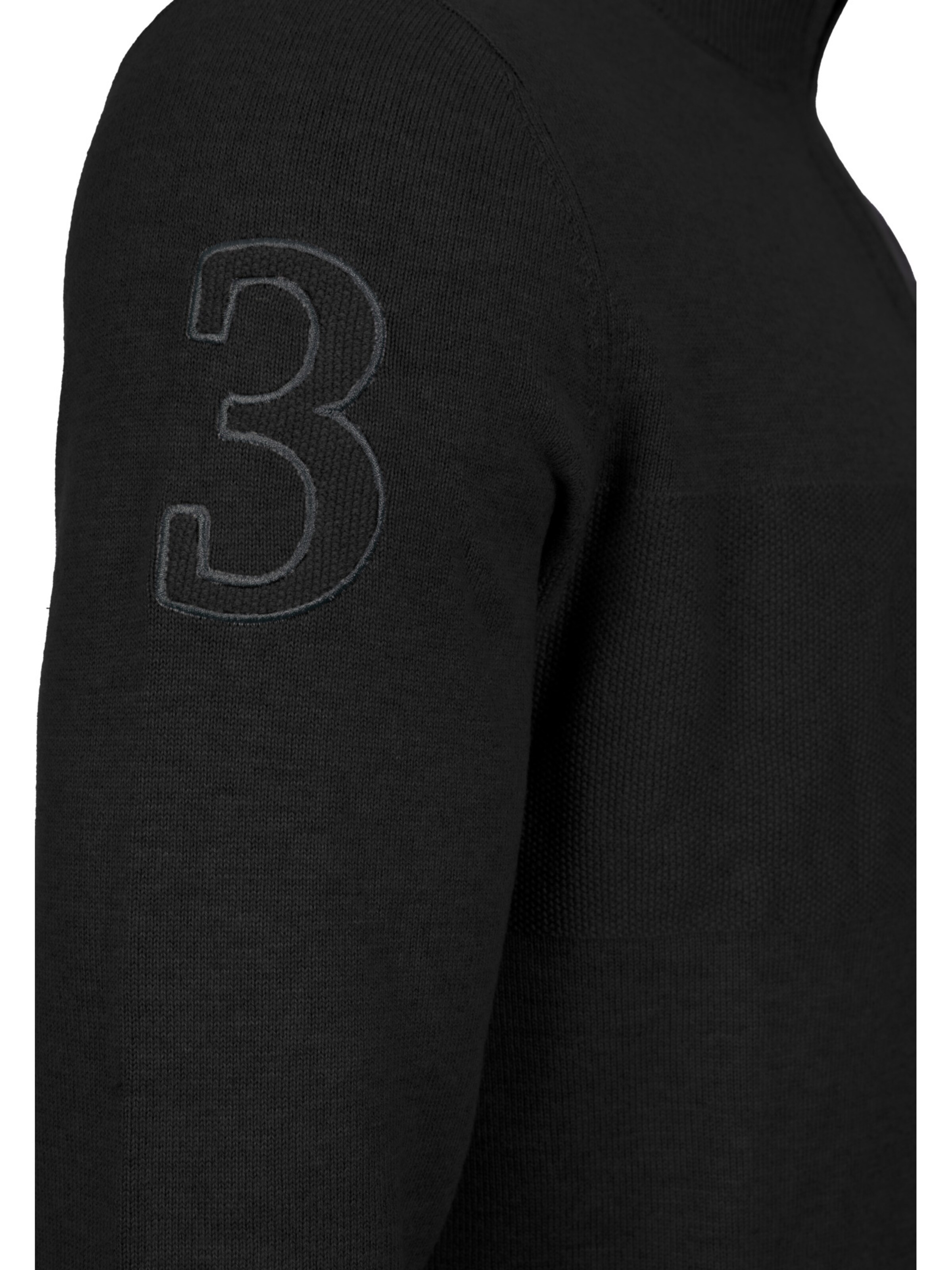 La Martina Trui 'MBSG30' in Zwart