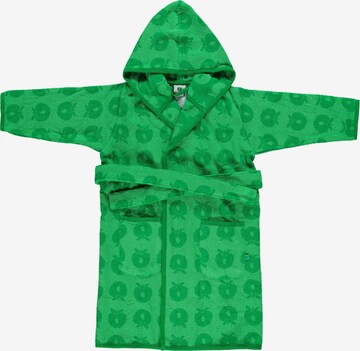 Småfolk Bathrobe 'Apple' in Green: front