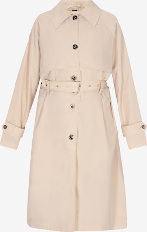 Manteau mi-saison faina en beige : devant