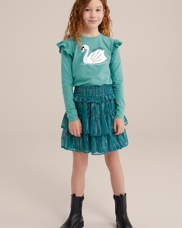 WE Fashion Юбка в Зеленый