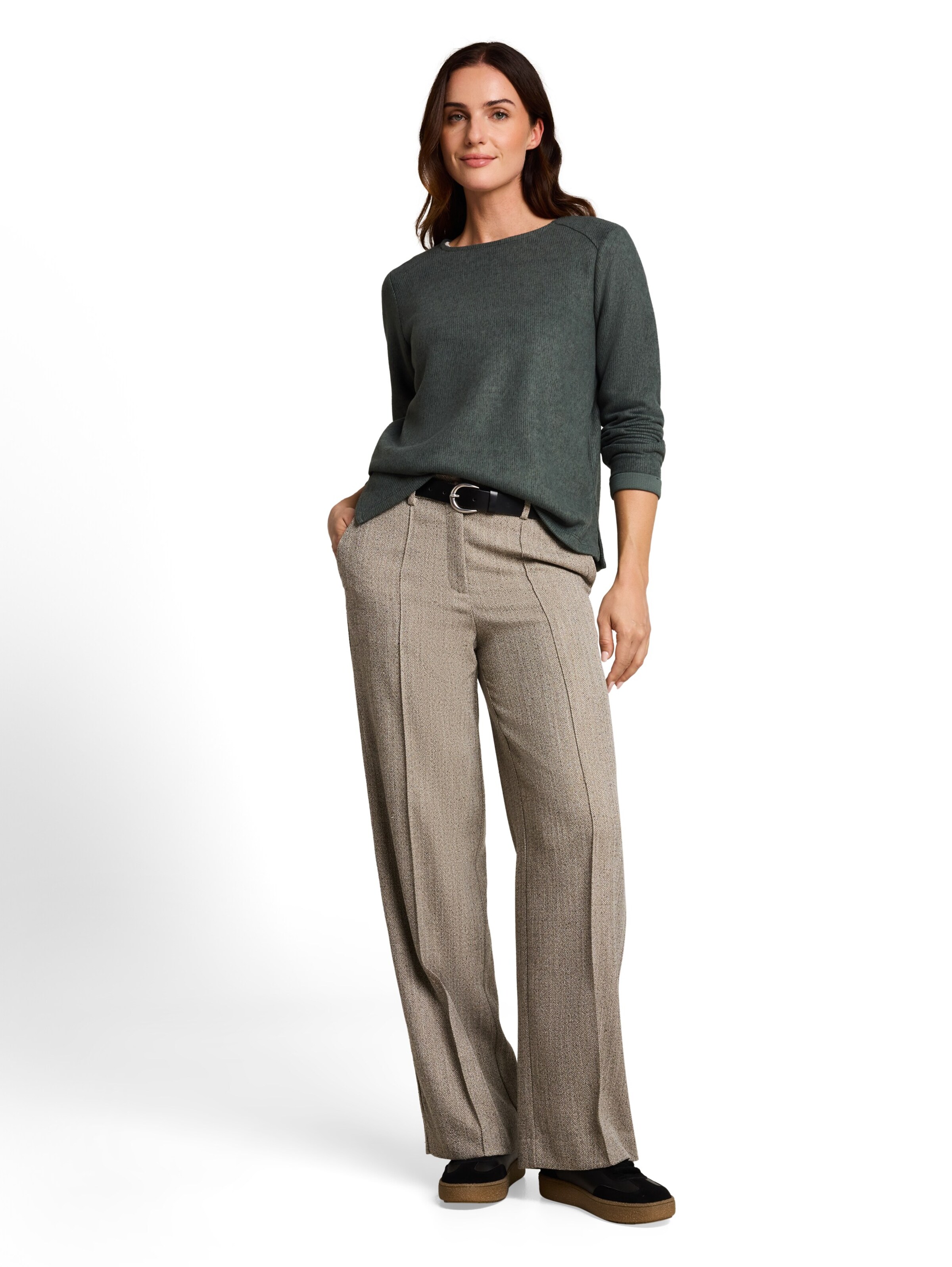 TOM TAILOR Sweater in Green