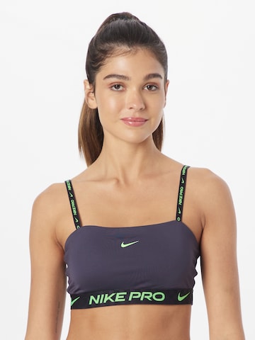 NIKE Bustier Sports-BH i grå: forside