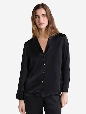 ETAM Slaapshirt 'Pearly' in Zwart: voorkant