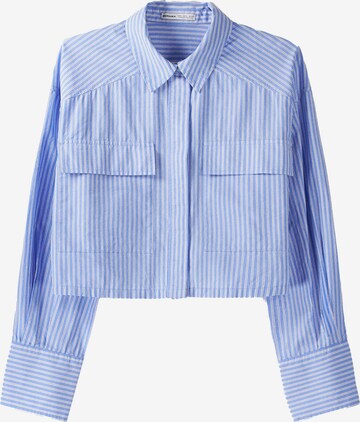 Bershka Blouse in Blauw: voorkant