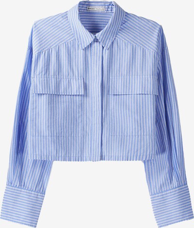 Bershka Bluse in hellblau / weiß, Produktansicht