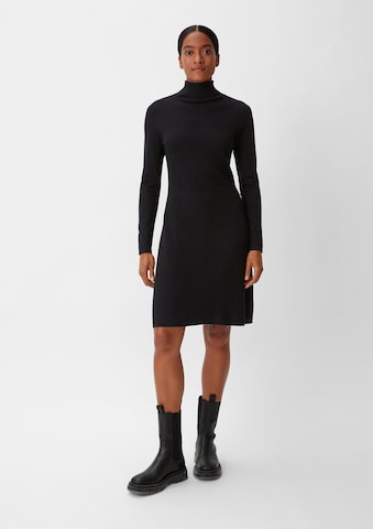 COMMA Knitted dress in Black: front