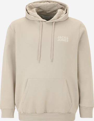 Jack & Jones Plus Sweatshirt in Grey: front