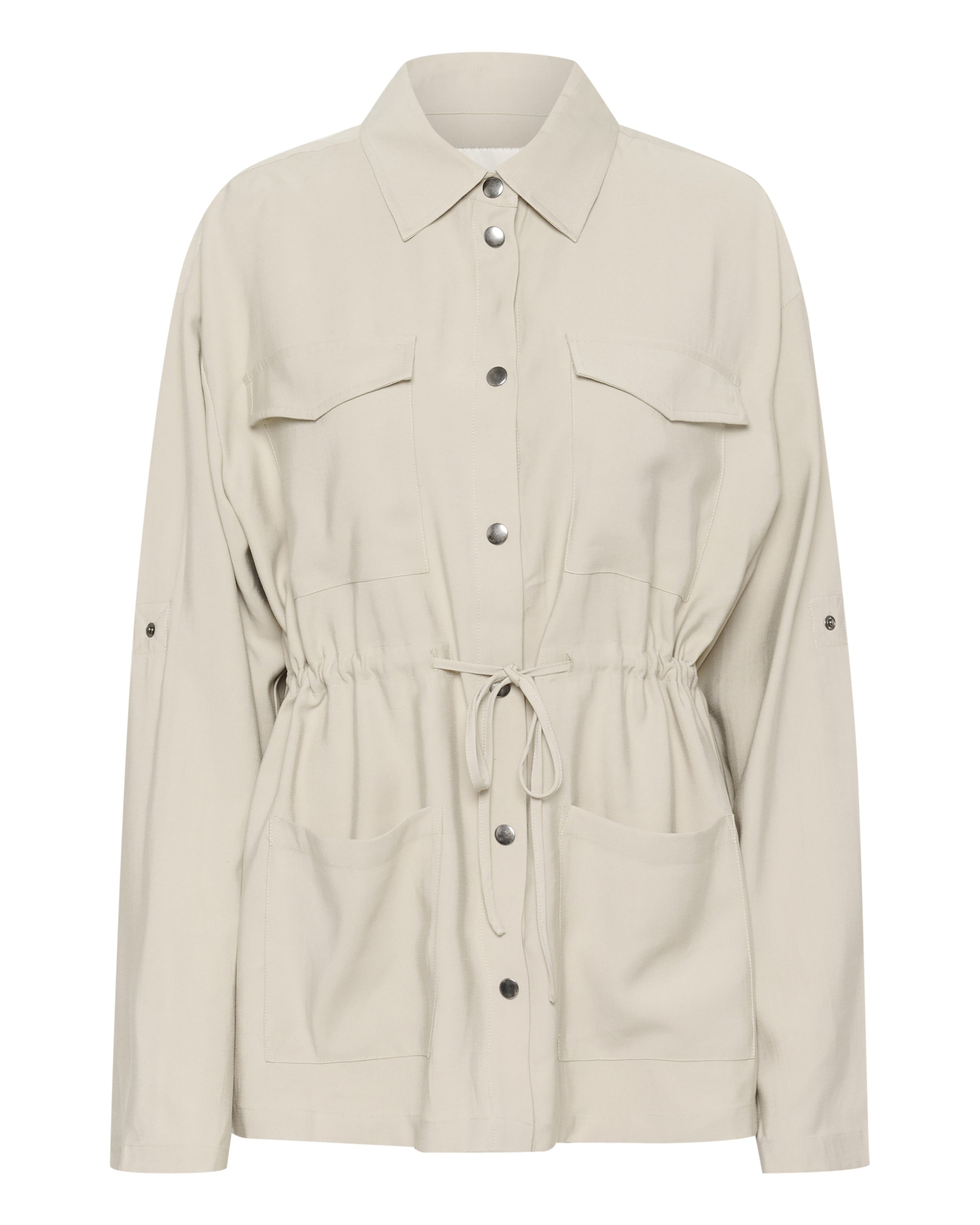 Kaffe Between-season jacket in Beige: front