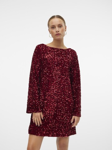 Robe de cocktail 'VMLaila' VERO MODA en rouge : devant