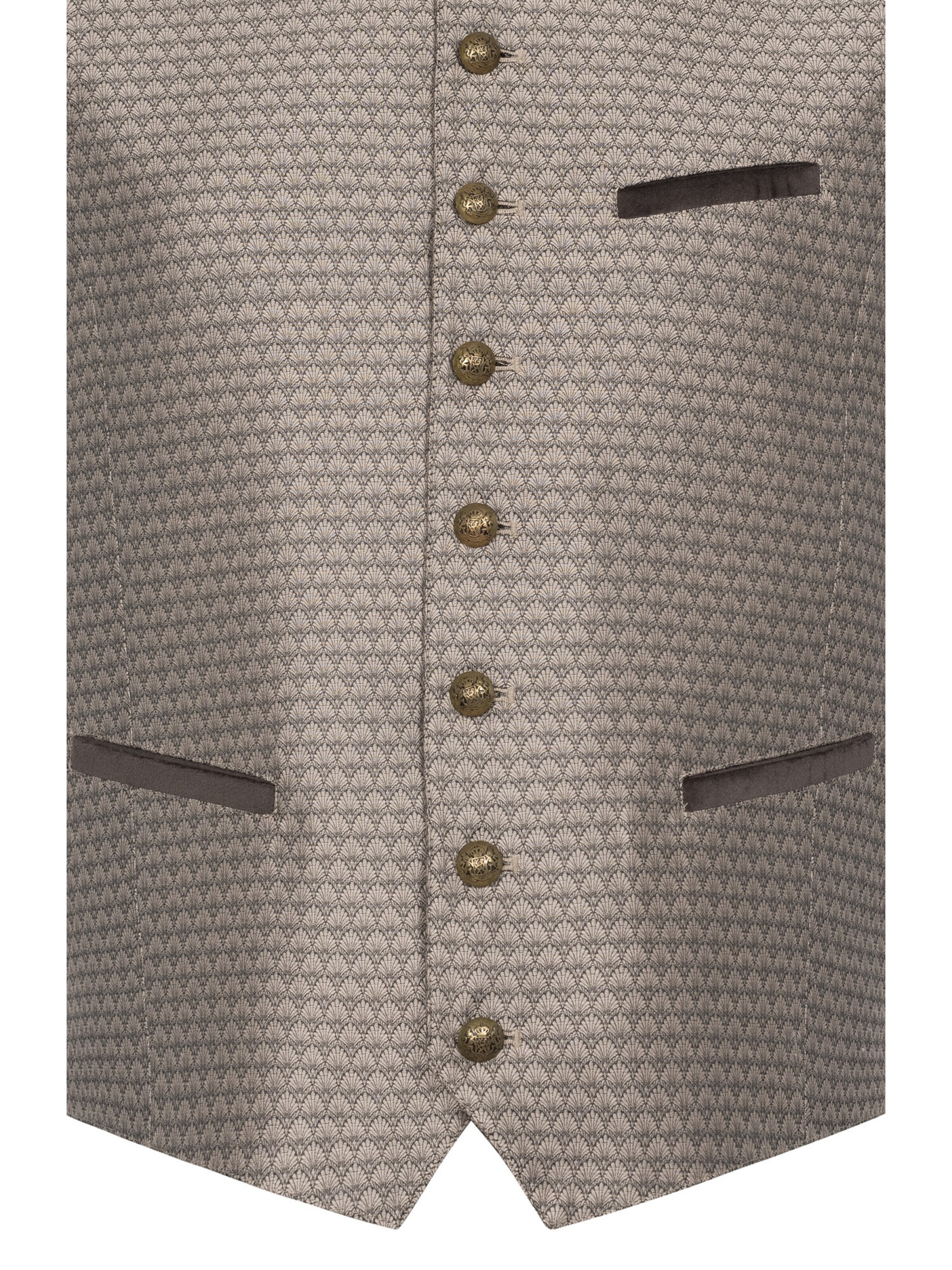 Trachtenhof Nübler Vest 'Trachtengilet Konrad' in Brown