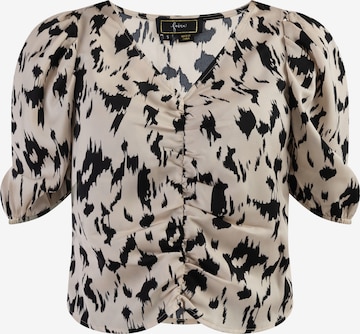 faina Blouse in Beige: voorkant