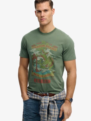 T-Shirt 'TOKYO' Superdry & Co en vert : devant