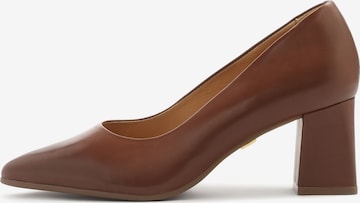Escarpins Kazar en marron : devant