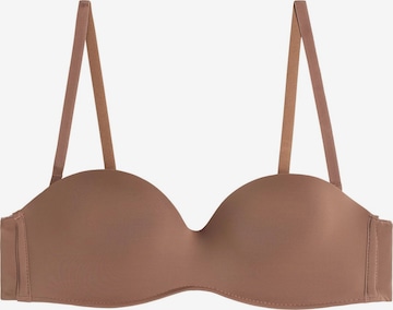 INTIMISSIMI Bandeau Bra in Brown: front