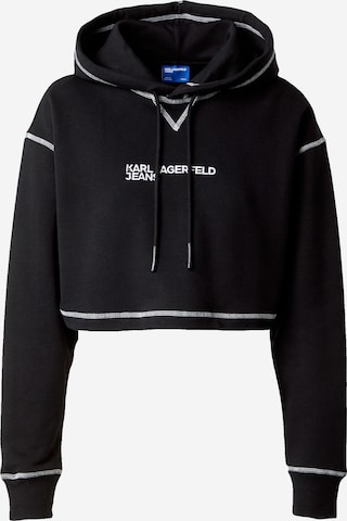 KARL LAGERFELD JEANS Sweatshirt in Schwarz: predná strana