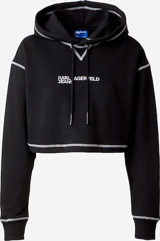KARL LAGERFELD JEANS Sweatshirt in Black: front