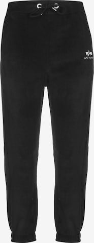 ALPHA INDUSTRIES Pants in Black: front