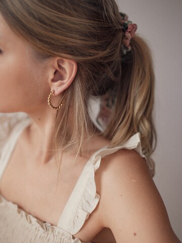 Hey Happiness - Pendientes 'Torsade' en oro