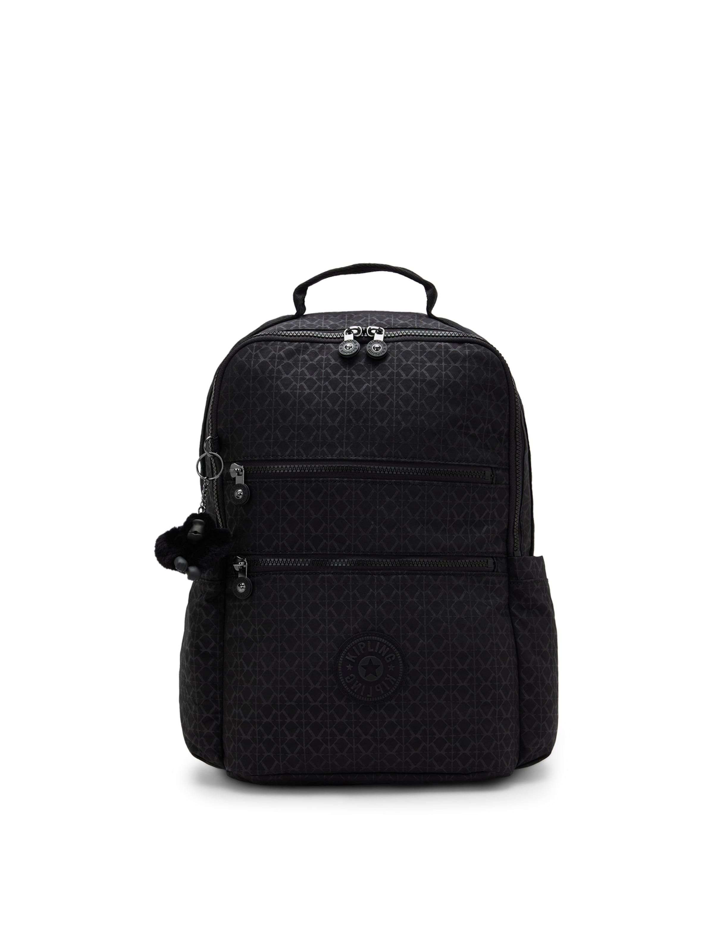 KIPLING - Mochila 'Biana' en negro: frente