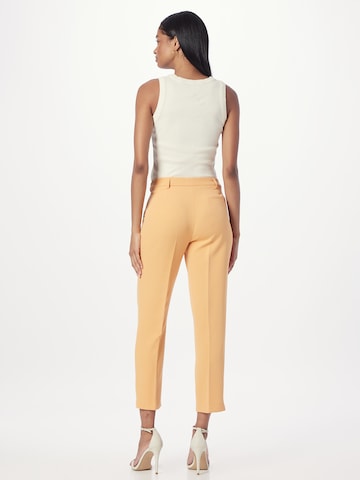 Dorothy Perkins - Regular Calças com vincos 'Grazer' em laranja