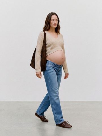 MAMALICIOUS Pullover 'MLEllinor' in Grau