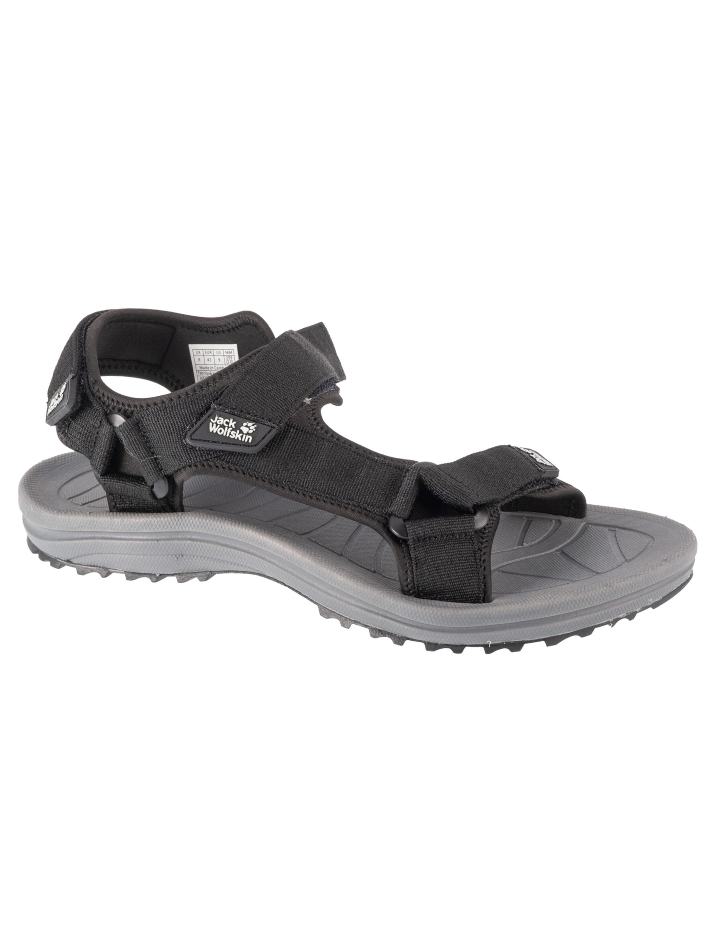 JACK WOLFSKIN Trekkingsandale 'Wave Breaker Sandal M'‌‌‌‌‌ in 42 in schwarz, Produktansicht