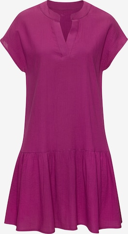 Robe-chemise VIVANCE en rose : devant