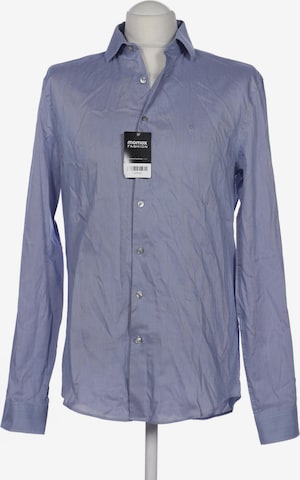 Calvin Klein Button Up Shirt in M in Blue: front