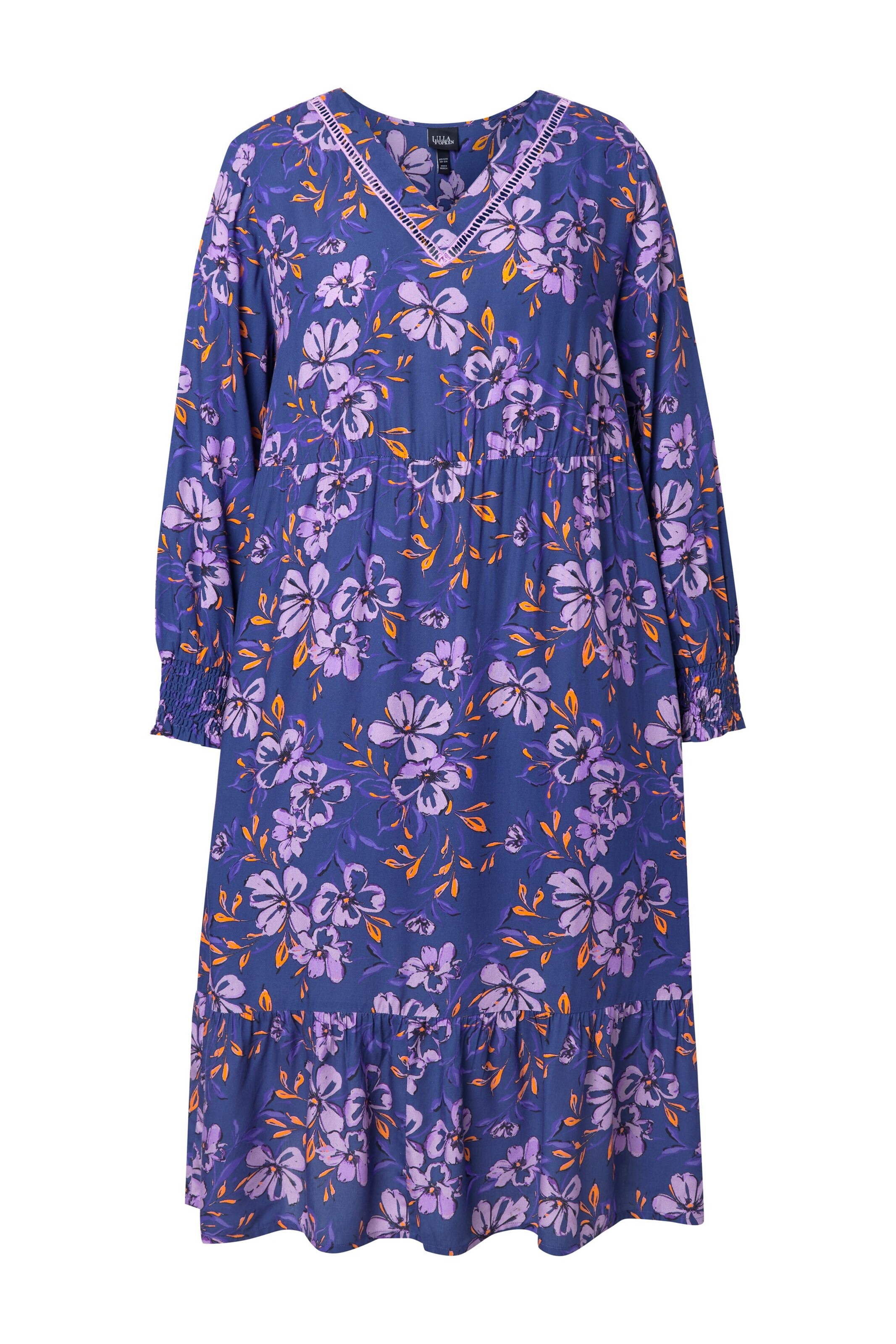 Ulla Popken Jurk in Lila: voorkant