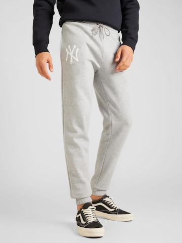 NEW ERA Tapered Pants 'NEYYAN' in Grey: front