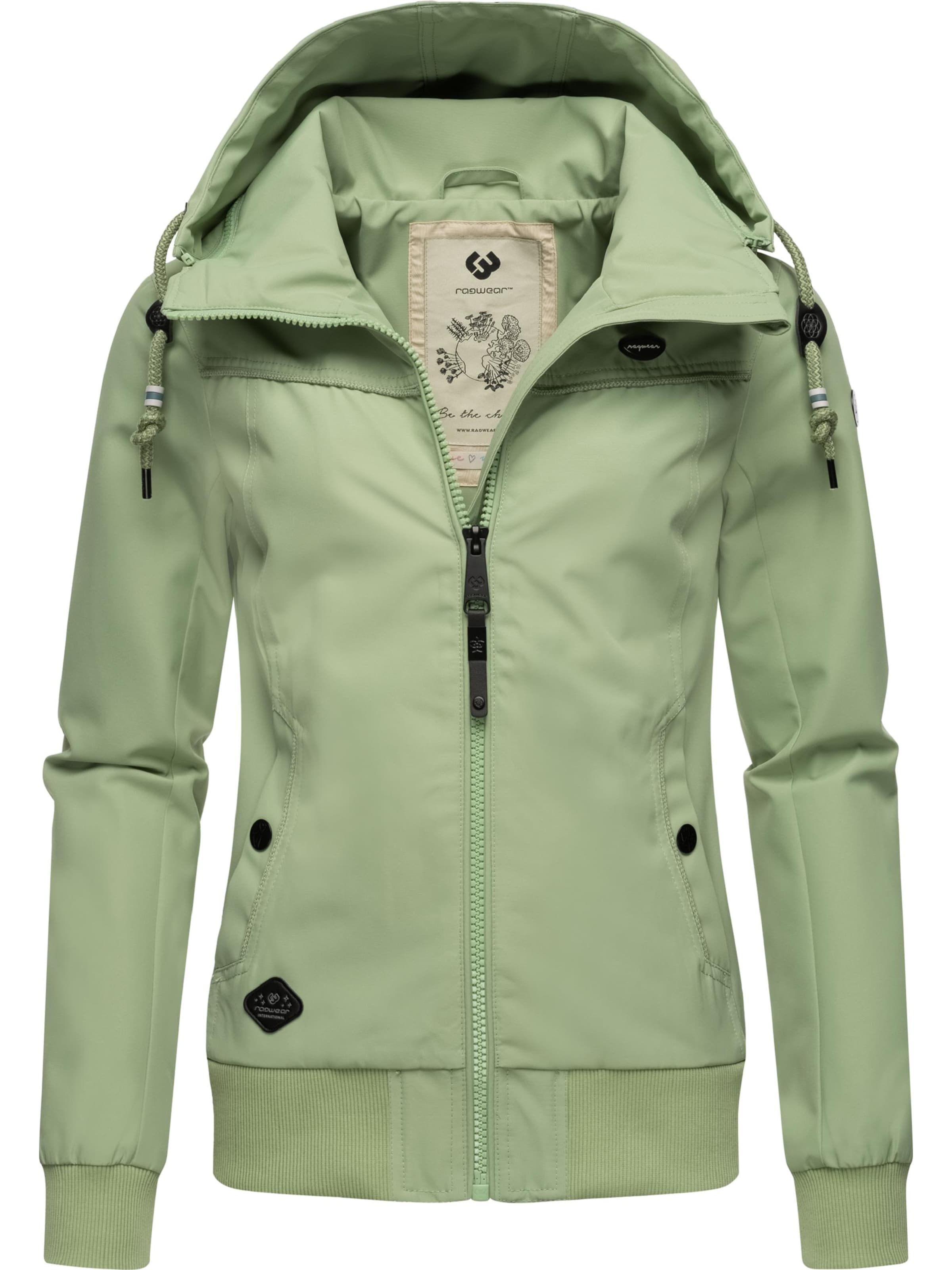 Veste fonctionnelle 'Jotty' Ragwear en vert : devant