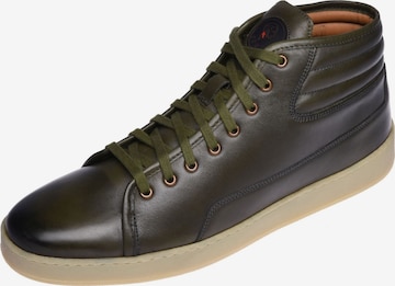 Gordon & Bros High-Top Sneakers in Green: front