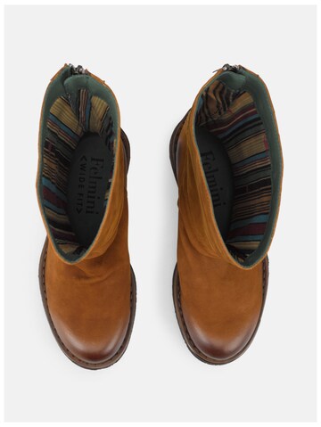 Felmini Wide Fit Ankle Boots in Brown