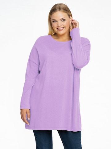 Yoek Sweater in Purple: front