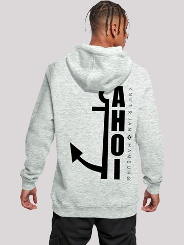 Sweat-shirt 'Ahoi Anker' F4NT4STIC en gris : devant