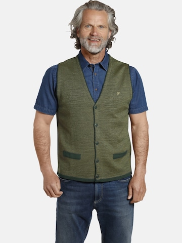 Jan Vanderstorm Knit Cardigan ' Tane ' in Green: front