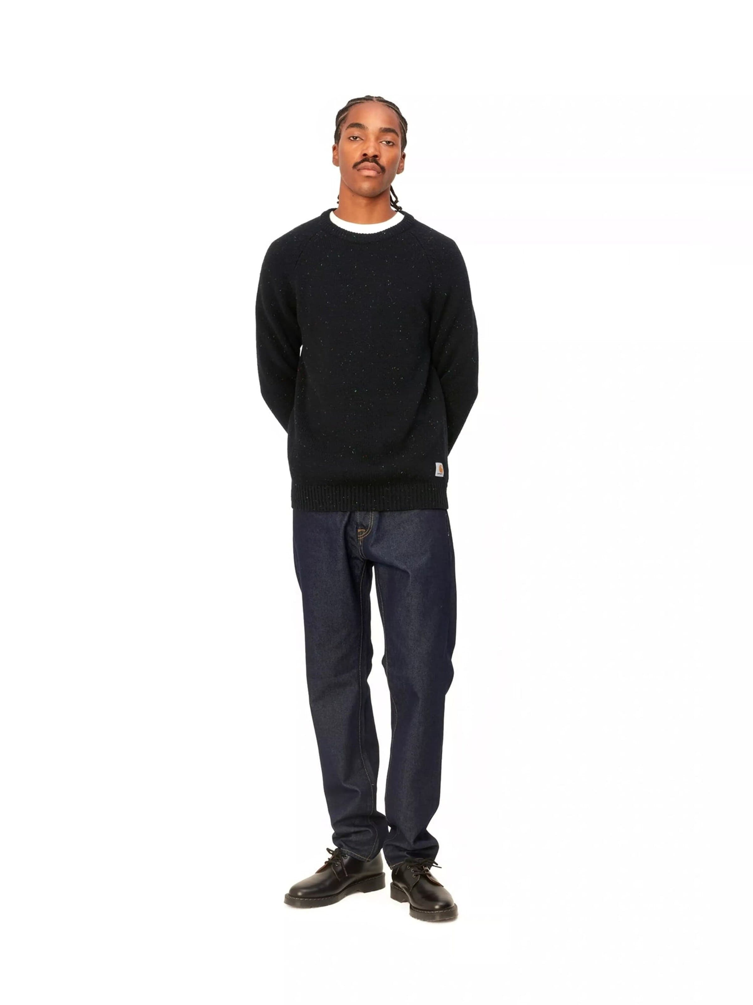 Pullover 'ANGLISTIC SWEATER SPECKLED BLACK' di Carhartt WIP in nero