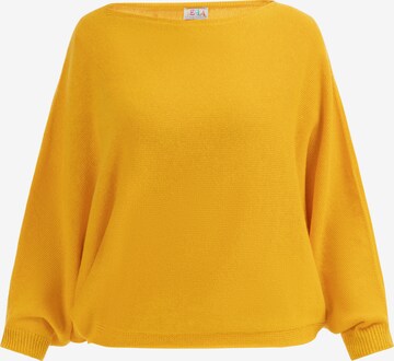 Pull-over IZIA en jaune : devant