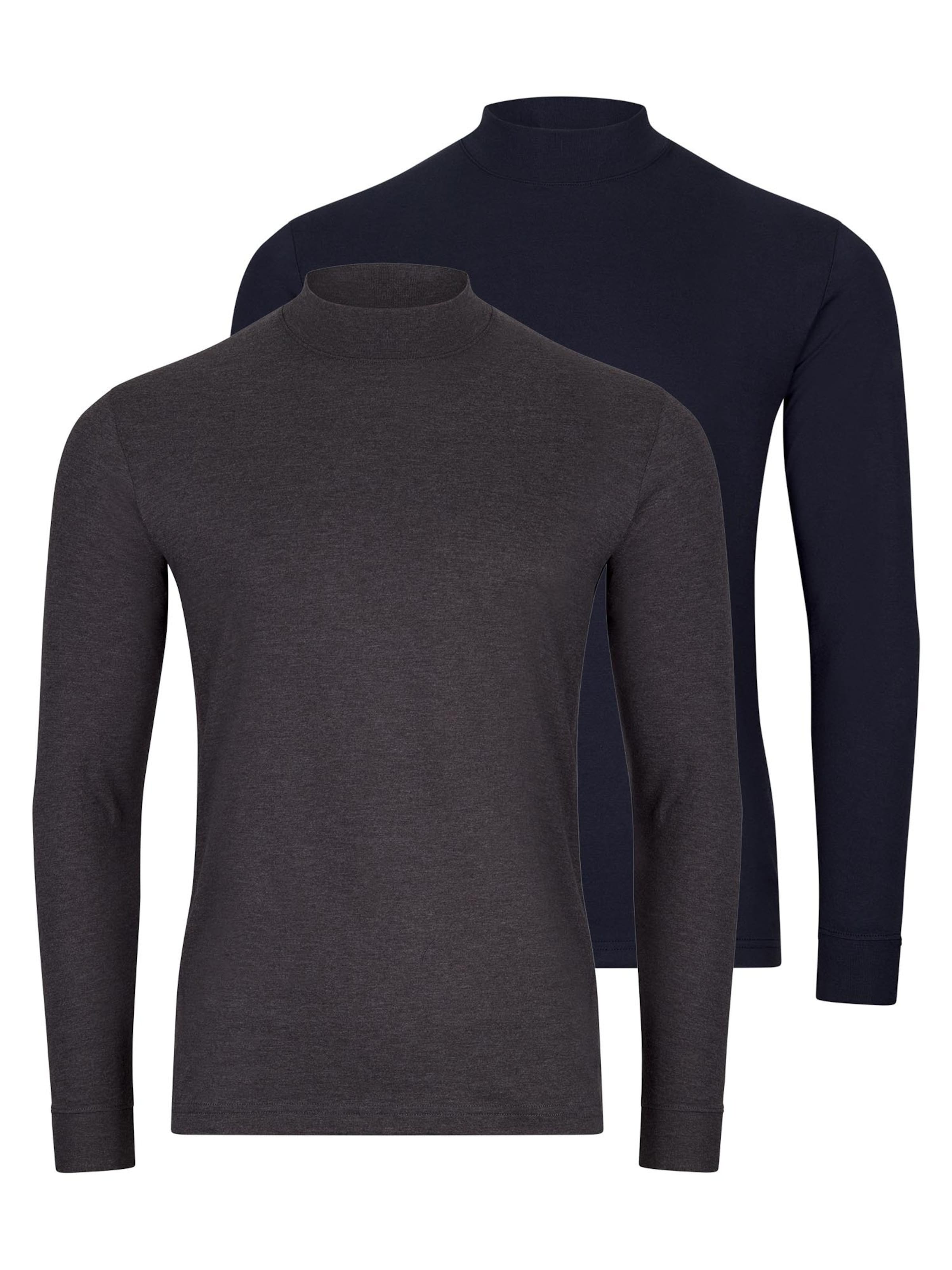 Ragman Shirt 'Basic'‌‌‌‌‌‌‌‌‌ in Grau: Vorderseite