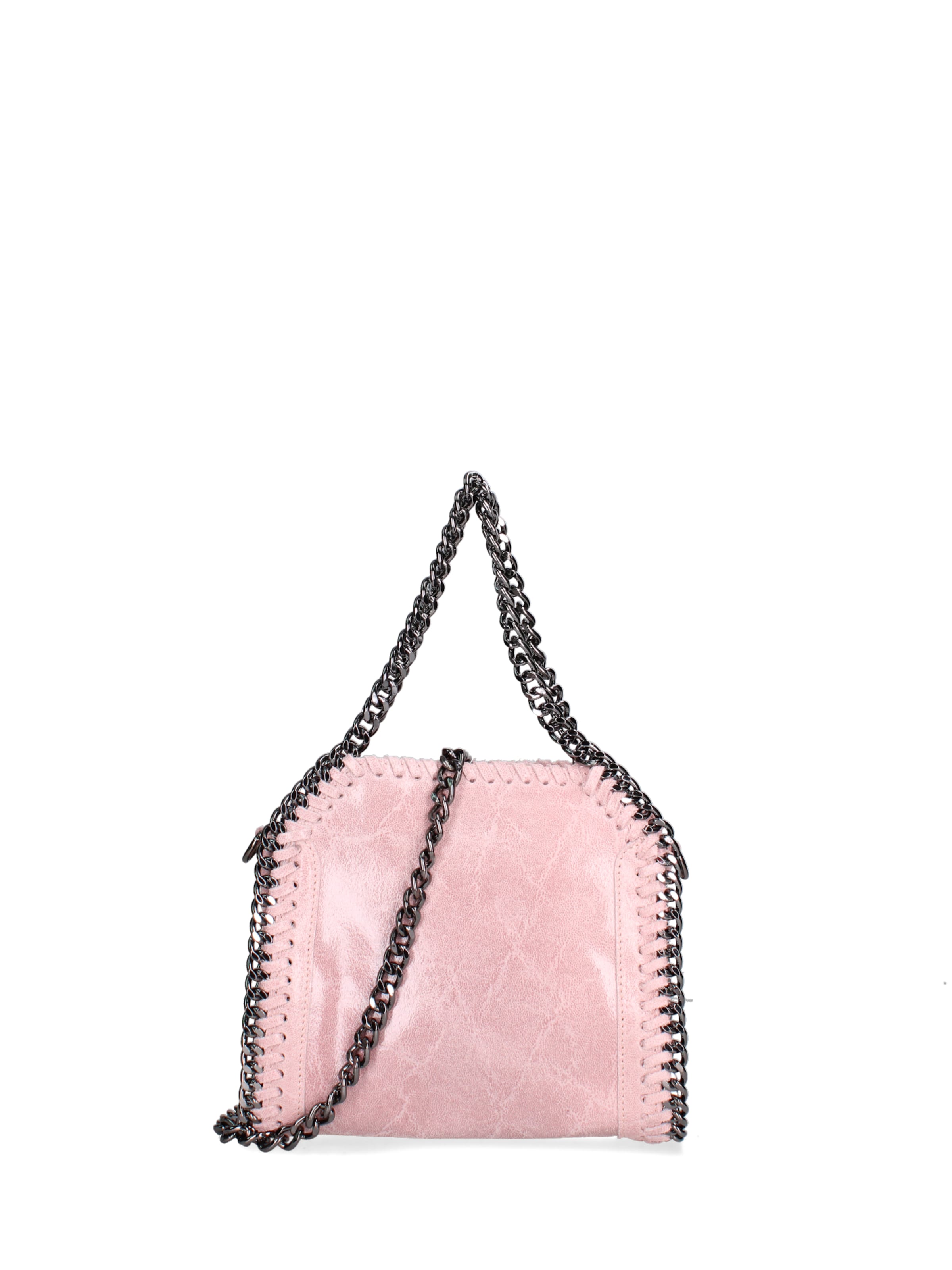 Borsa a mano 'Borsa a mano donna pelle scamosciata stampata con zip - Zefira Chic' di Gave Lux in rosa