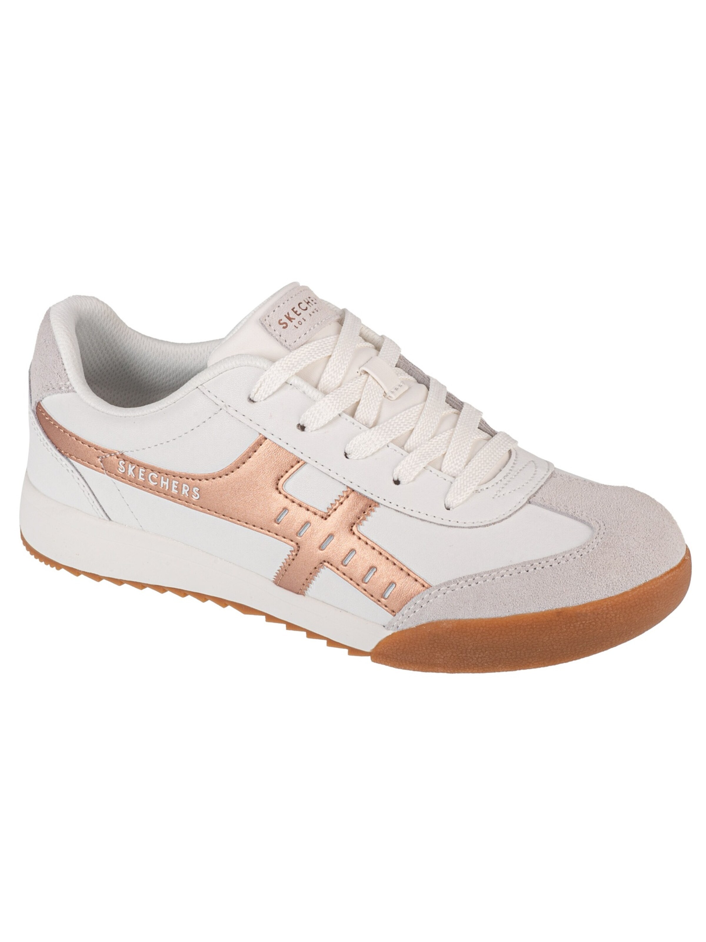 SKECHERS Platform trainers 'Skechers Zinger - Metallic Roads' in White: front