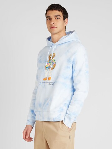 Sweat-shirt Polo Ralph Lauren en bleu : devant