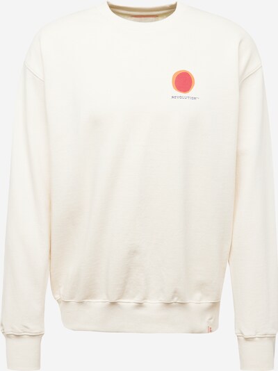 Revolution Sweat-shirt en bleu marine / orange / rouge orangé / blanc, Vue avec produit