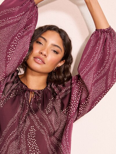 Friends Like These Blouse in Wine red / White, Item view