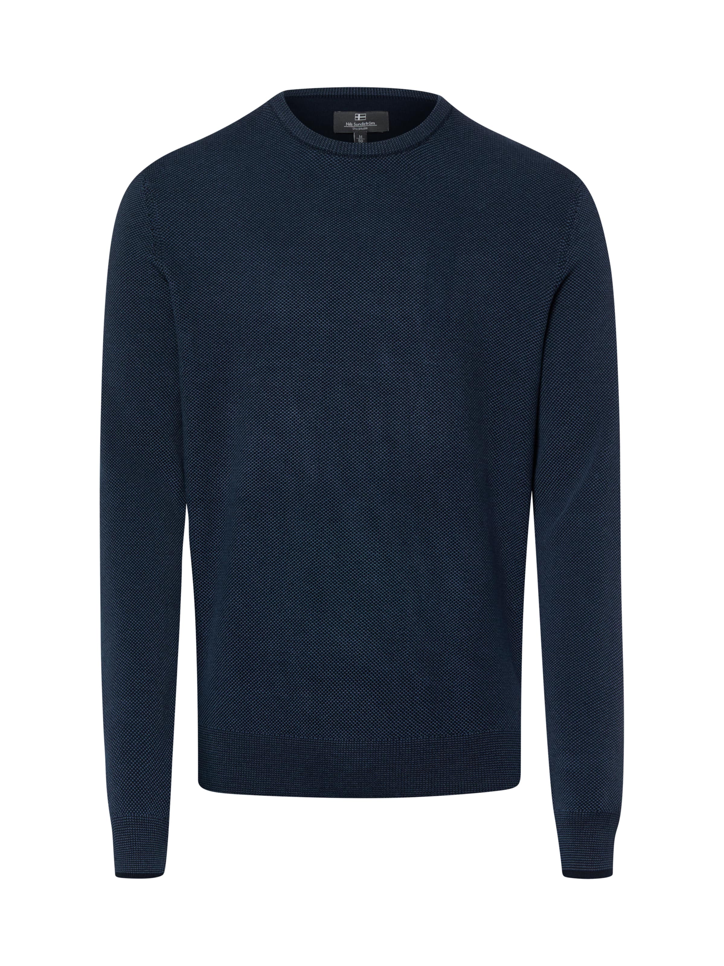 Pull-over Nils Sundström en bleu : devant