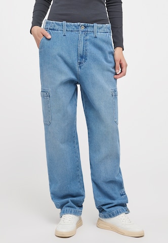 MUSTANG Loose fit Jeans ' Ava Loose Wide Cargo ' in Blue: front